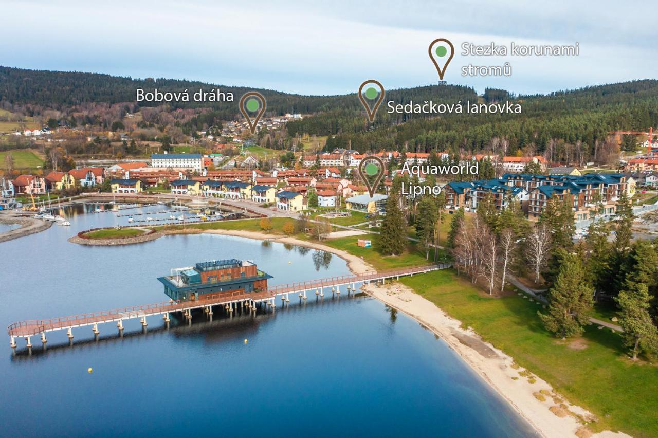 Moli Apartman S Privatni Saunou - Molo Lipno Resort Lipno nad Vltavou Exteriör bild